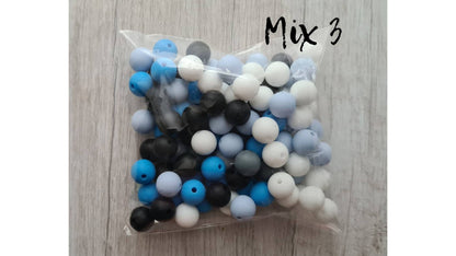 12 mm Round silicone beads / 50 PCS Set / Round Silicone Beads/ BPA free/  Silicone beads set/DIY Silicone Beads